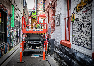 CBD laneways come to life with local art